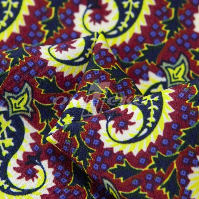 Плательная ткань "Фламенко" 14.1, 80 гр/м2, шир.150 см, принт огурцы - купить в Гатчине. Цена 243.96 руб.