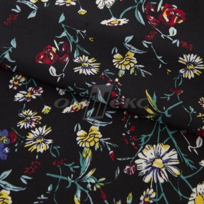 Плательная ткань "Фламенко" 6.2, 80 гр/м2, шир.150 см, принт растительный - купить в Гатчине. Цена 239.03 руб.