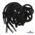 Шнурки #107-05, круглые 130 см, декор.наконечник, цв.чёрный - купить в Гатчине. Цена: 22.56 руб.