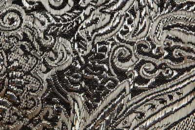 Ткань костюмная жаккард №11, 140 гр/м2, шир.150см, цвет тем.серебро - купить в Гатчине. Цена 383.29 руб.