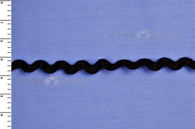 Тесьма плетеная "Вьюнчик"/черный - купить в Гатчине. Цена: 48.11 руб.