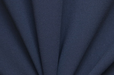 Костюмная ткань с вискозой "Бриджит", 210 гр/м2, шир.150см, цвет т.синий - купить в Гатчине. Цена 432.37 руб.