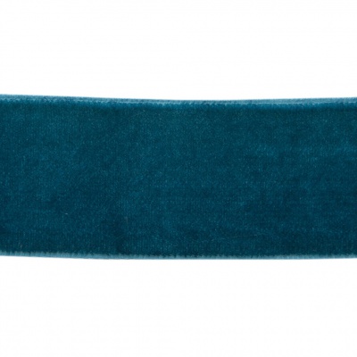Лента бархатная нейлон, шир.25 мм, (упак. 45,7м), цв.65-изумруд - купить в Гатчине. Цена: 991.10 руб.