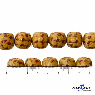 0189-Бусины деревянные "ОмТекс", 17 мм, упак.50+/-3шт - купить в Гатчине. Цена: 83.66 руб.