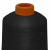 Нитки текстурированные кручёные, намот. 15 000 м, цвет чёрный - купить в Гатчине. Цена: 237.24 руб.
