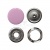 Кнопка рубашечная (закрытая) 9,5мм - эмаль, цв.003 - розовый - купить в Гатчине. Цена: 5.74 руб.