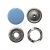 Кнопка рубашечная (закрытая) 9,5мм - эмаль, цв.182 - св.голубой - купить в Гатчине. Цена: 5.74 руб.