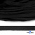 Шнур плетеный d-8 мм плоский, 70% хлопок 30% полиэстер, уп.85+/-1 м, цв.- чёрный - купить в Гатчине. Цена: 735 руб.