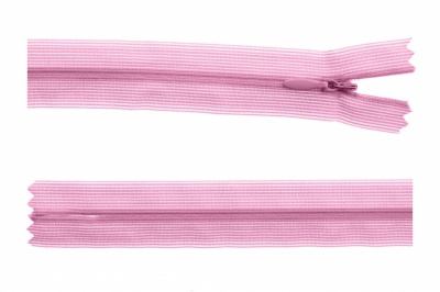 Молния потайная Т3 513, 60 см, капрон, цвет св.розовый - купить в Гатчине. Цена: 10.24 руб.