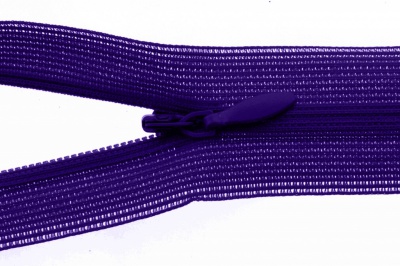 Молния потайная Т3 866, 20 см, капрон, цвет фиолетовый - купить в Гатчине. Цена: 5.27 руб.