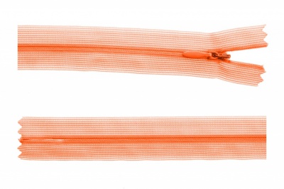 Молния потайная Т3 849, 20 см, капрон, цвет оранжевый - купить в Гатчине. Цена: 5.12 руб.