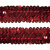 Тесьма с пайетками 3, шир. 30 мм/уп. 25+/-1 м, цвет красный - купить в Гатчине. Цена: 1 087.39 руб.