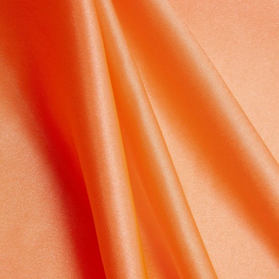 Поли креп-сатин 16-1543, 120 гр/м2, шир.150см, цвет персик - купить в Гатчине. Цена 155.57 руб.