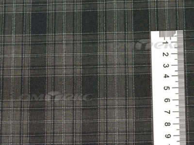 Ткань костюмная клетка 25235 2004, 185 гр/м2, шир.150см, цвет серый/бел - купить в Гатчине. Цена 