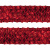 Тесьма с пайетками 3, шир. 35 мм/уп. 25+/-1 м, цвет красный - купить в Гатчине. Цена: 1 321.65 руб.